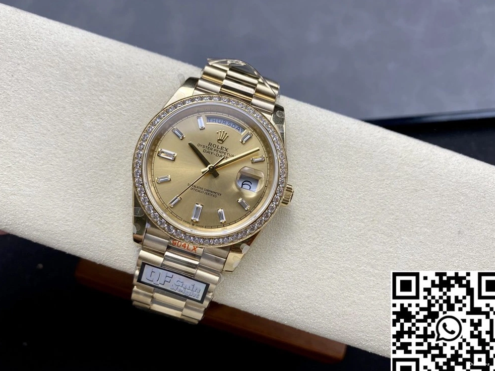 v5 Tungsten QF M228348rbr-0002 Steel Dial Day Factory Gold Rolex Date 1001